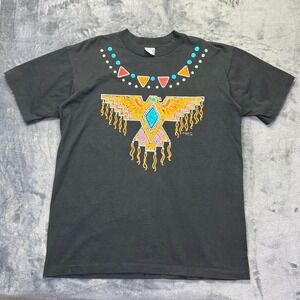 Vintage Thunderbird Tribal Graphic T-Shirt Mens XL Native Aztec USA Kingstree